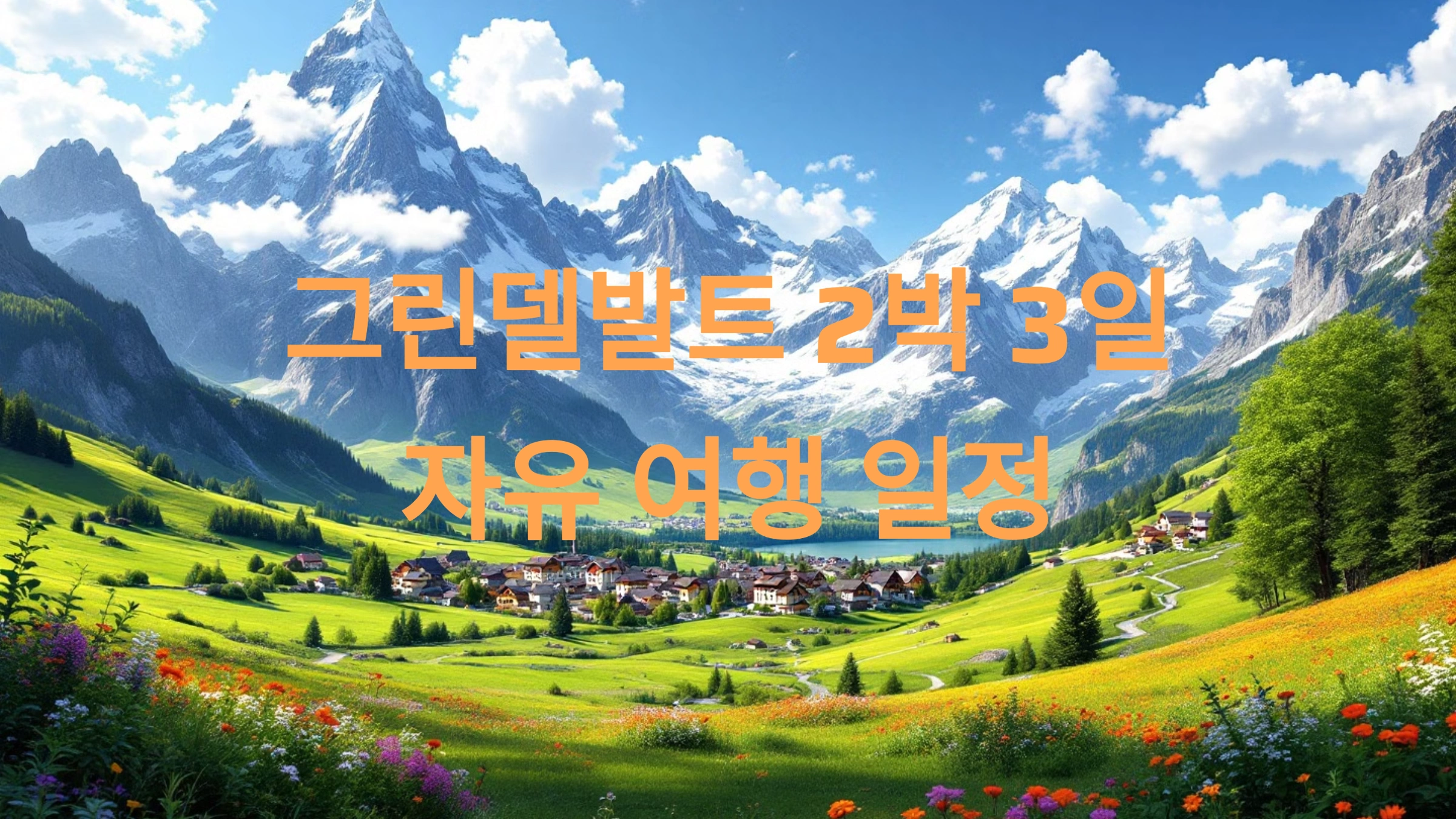 그린델발트 2박 3일 자유 여행 일정