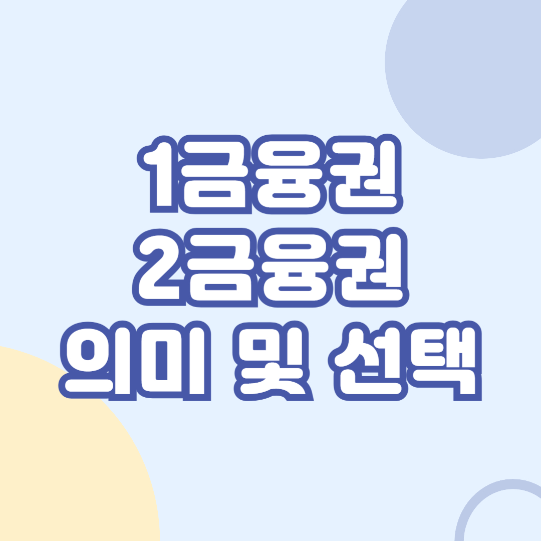 1금융권-2금융권-의미-선택