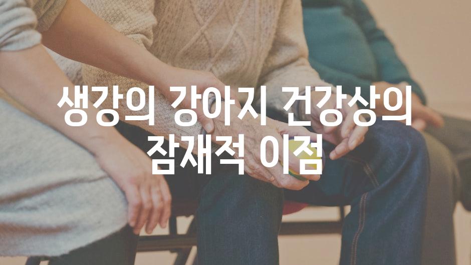 생강의 강아지 건강상의 잠재적 이점