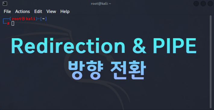  Kali Linux Redirection & PIPE (방향 전환) [ 2 ]