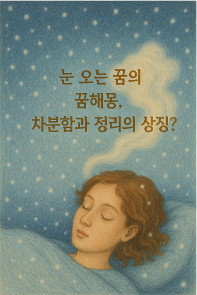 🌨 꿈속 상황별 눈 해몽