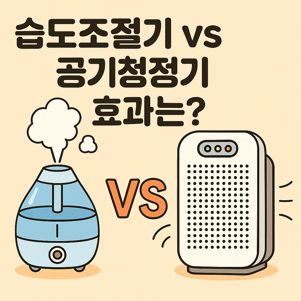 습도조절기 vs 공기청정기 효과는