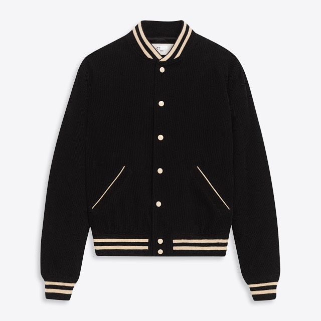  [CELINE] 셀린느 테디 엠브로이더 립 벨루어 블루종 자켓 2W266000G.38NO