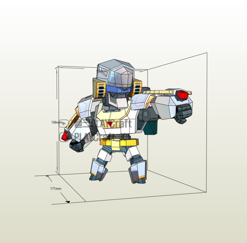  브롤스타즈 메카보 라이트 메카보 종이모형용 3D
