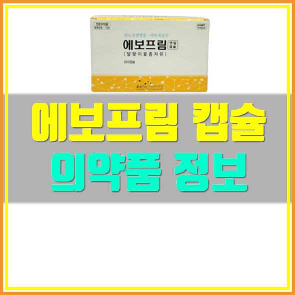  에보프림 연질캡슐 달맞이꽃종자유