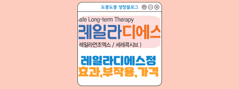  레일라디에스정 효과와 부작용,성분까지! 약 A to Z