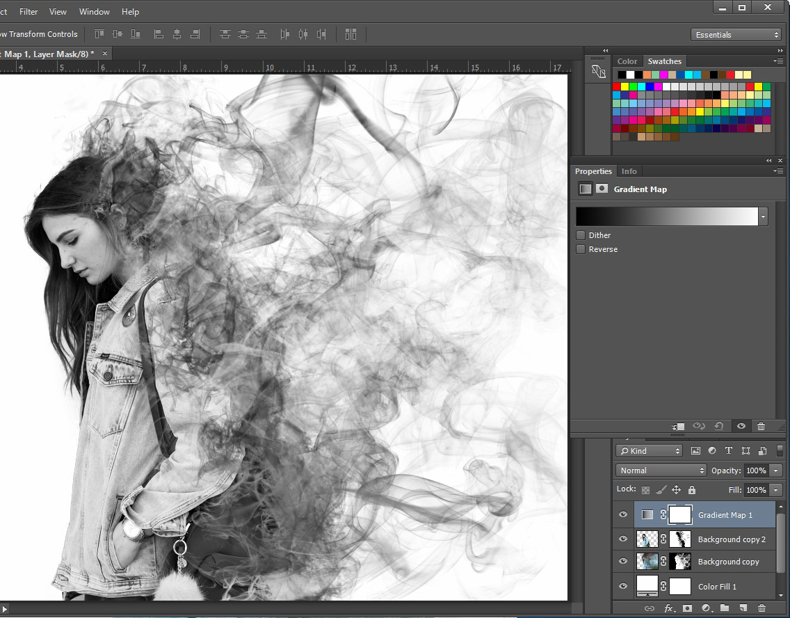 포토샵 연기효과