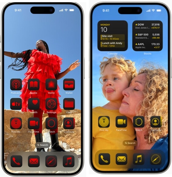 아이폰-ios18-홈화면-아이콘-배치,색깔-변경