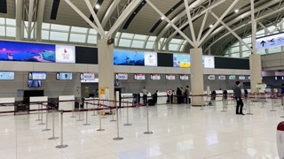 제주공항 국제선 티웨이항공 출국 카운터