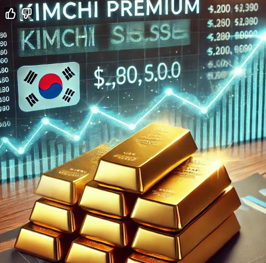김치 프리미엄을 보여주는 이미지