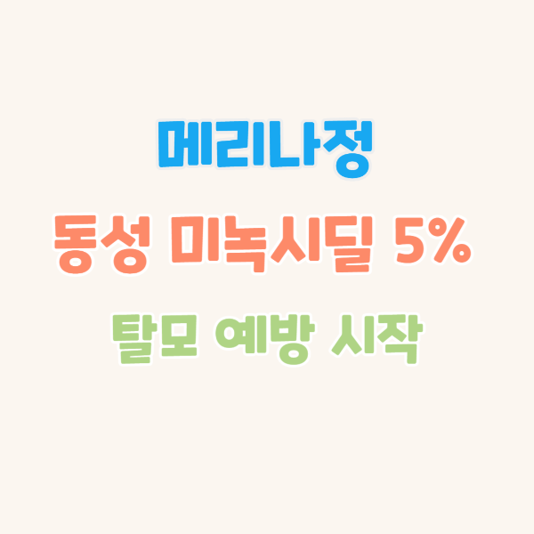 탈모-준비