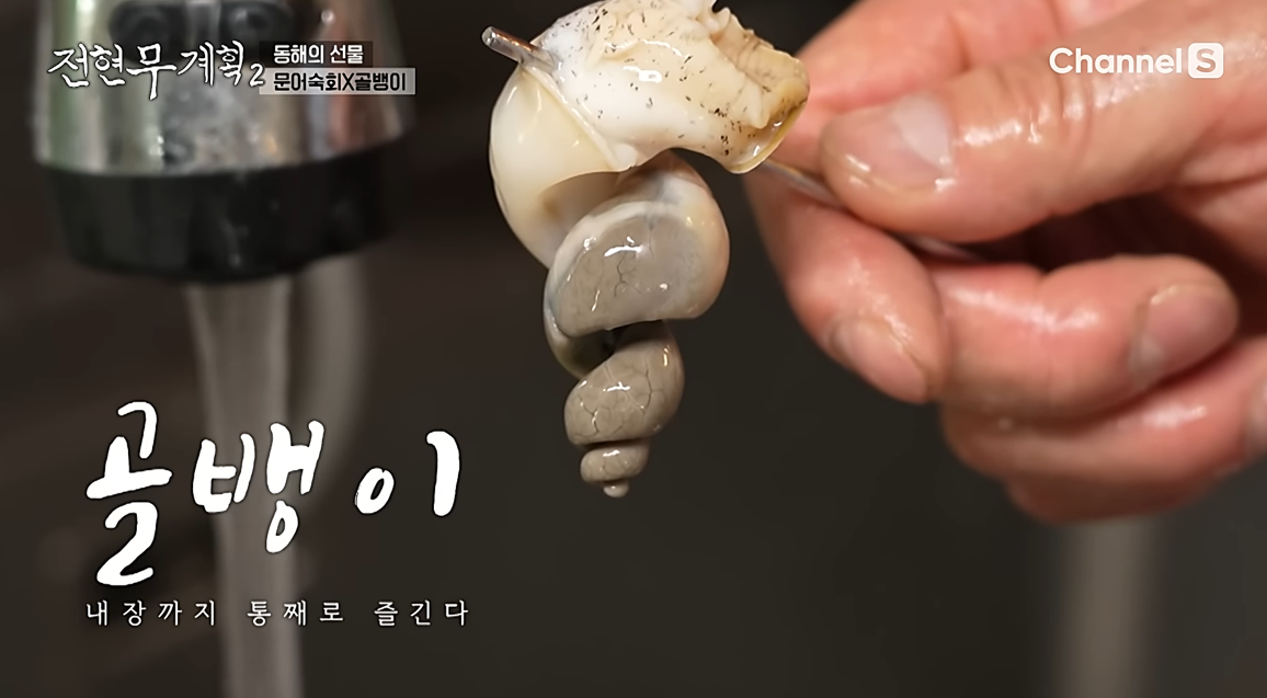 내장까지 통째로 즐기는 골뱅이숙회