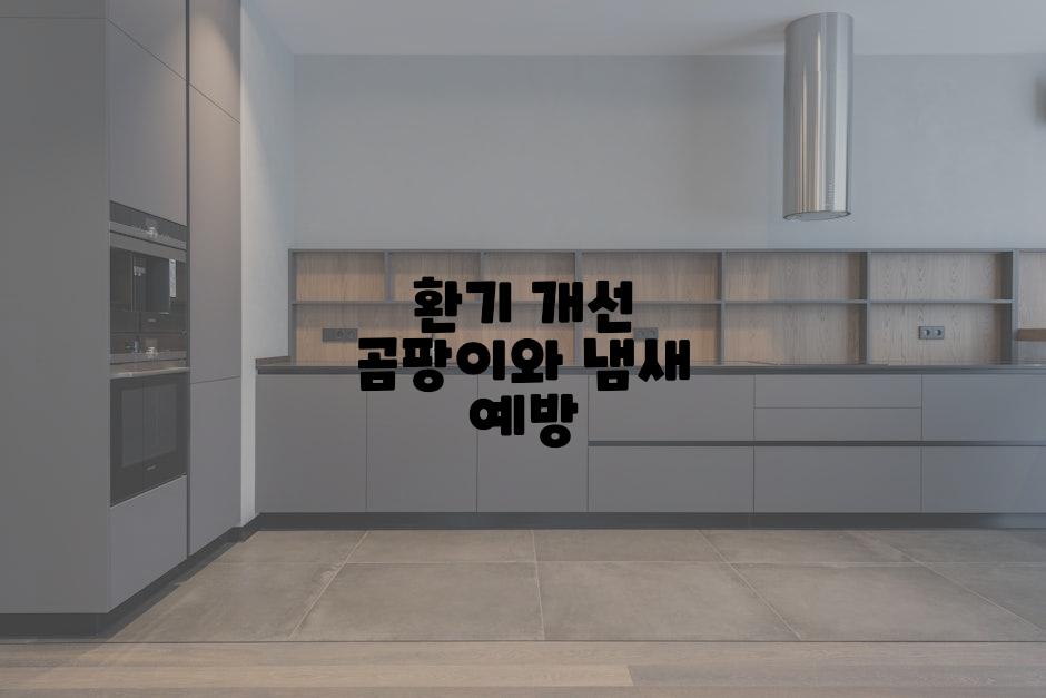 환기 개선 곰팡이와 냄새 예방