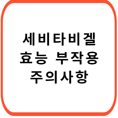 세비타비겔-가격-성분-효능-부작용-썸네일