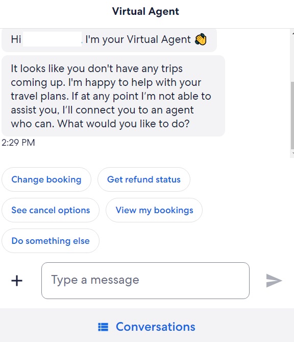 expedia chatbot