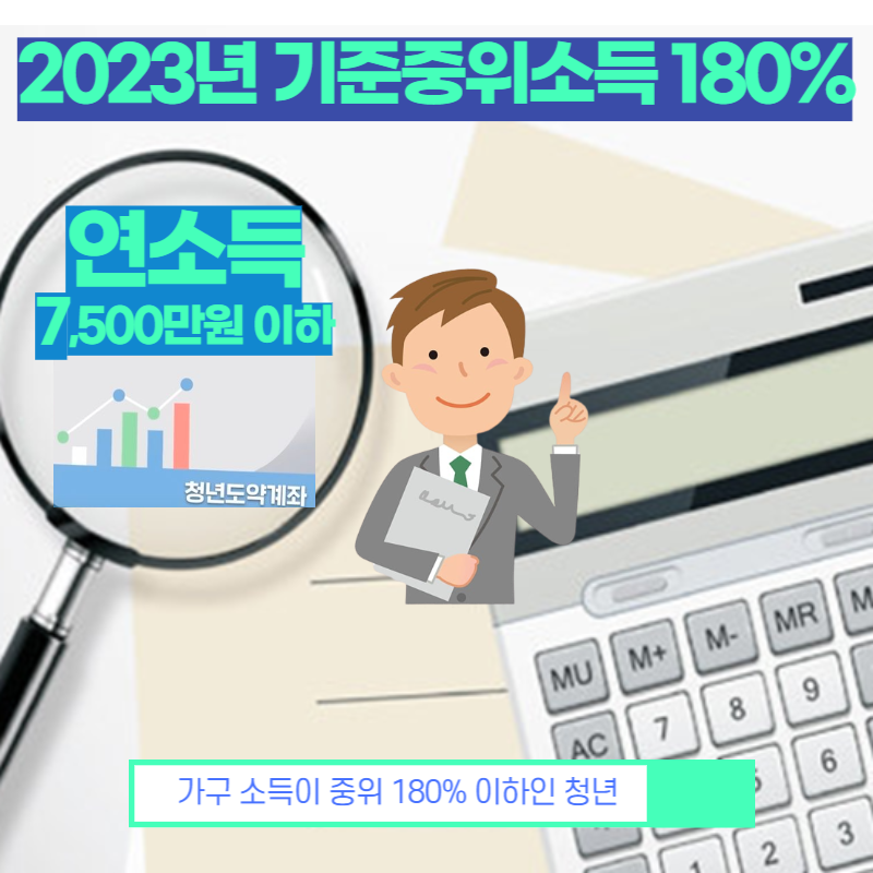  2023 청년도약계좌 나이·소득·조건 가구소득 정리 (ft. 기준가구소득 중위 180%)