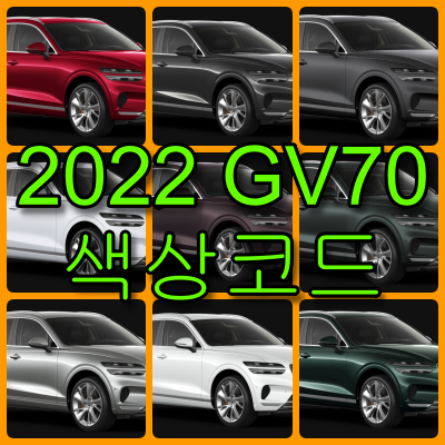 2022 GV70 색상코드