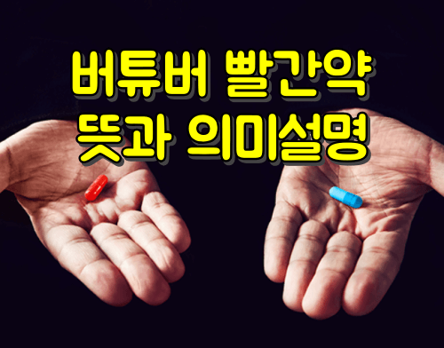 버튜버 빨간약 뜻