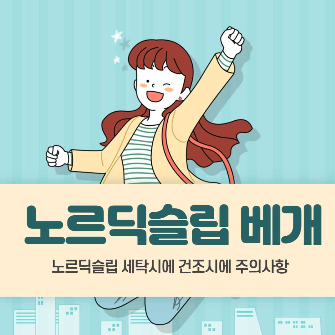  노르딕슬립 베개 빨래, 건조기 사용 방법