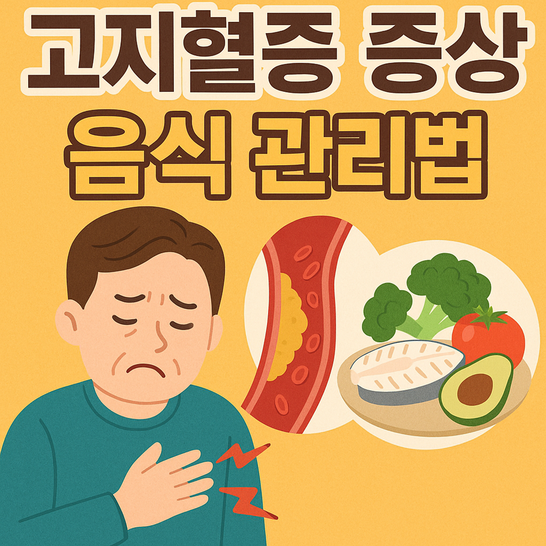 고지혈증 증상과 음식 관리법