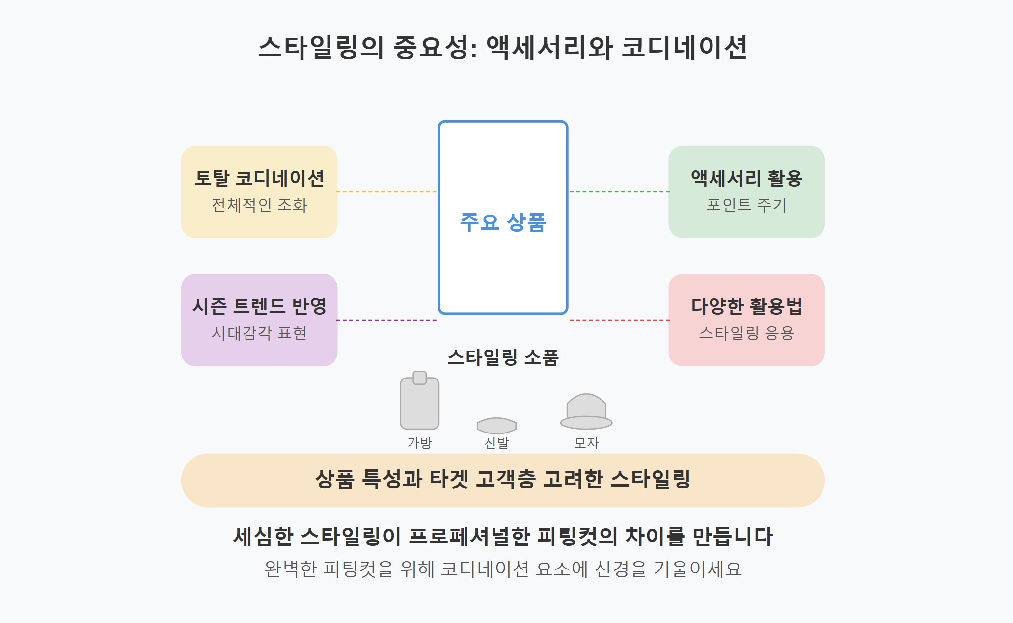 피팅모델 스타일링의 중요성: 액세서리와 코디네이션