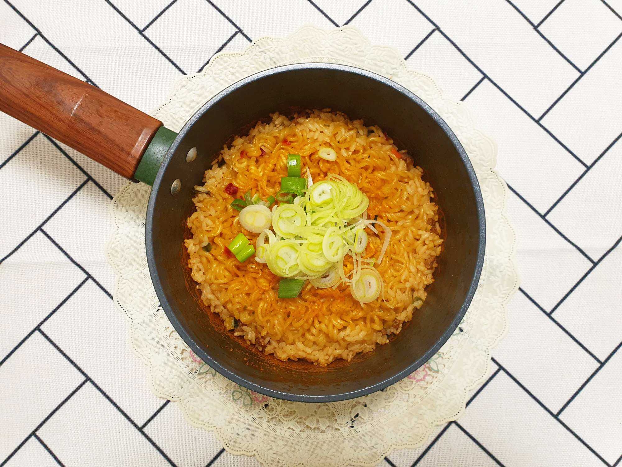  생쌀로 라면밥 만들기 간단한 라면요리