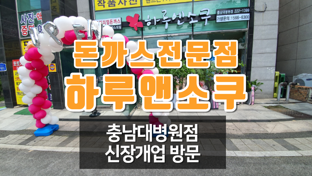  돈까스 전문점 하루앤소쿠 대전 충남대병원점 개업해서 방문해봤어요