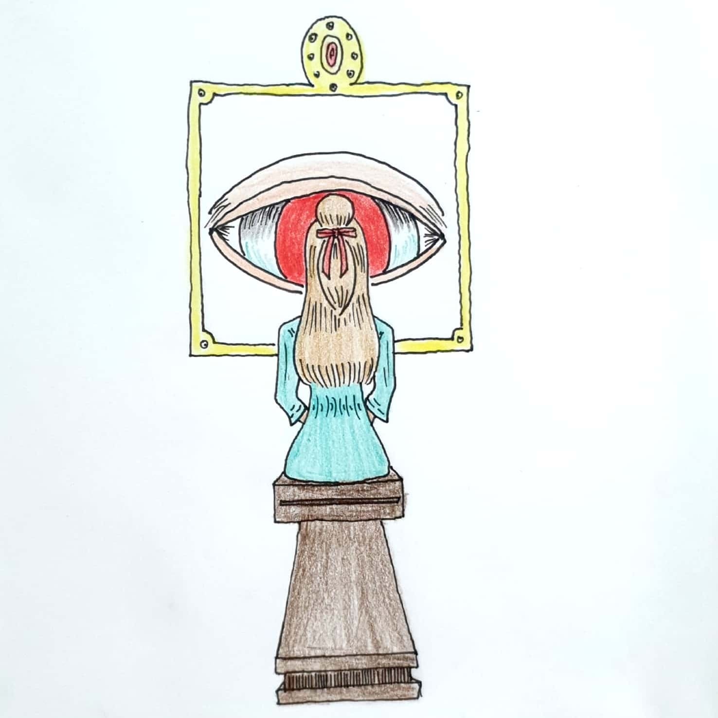  Red Eye 빨간 눈동자 / 일러스트 그림 드로잉 / 눈 그리기
