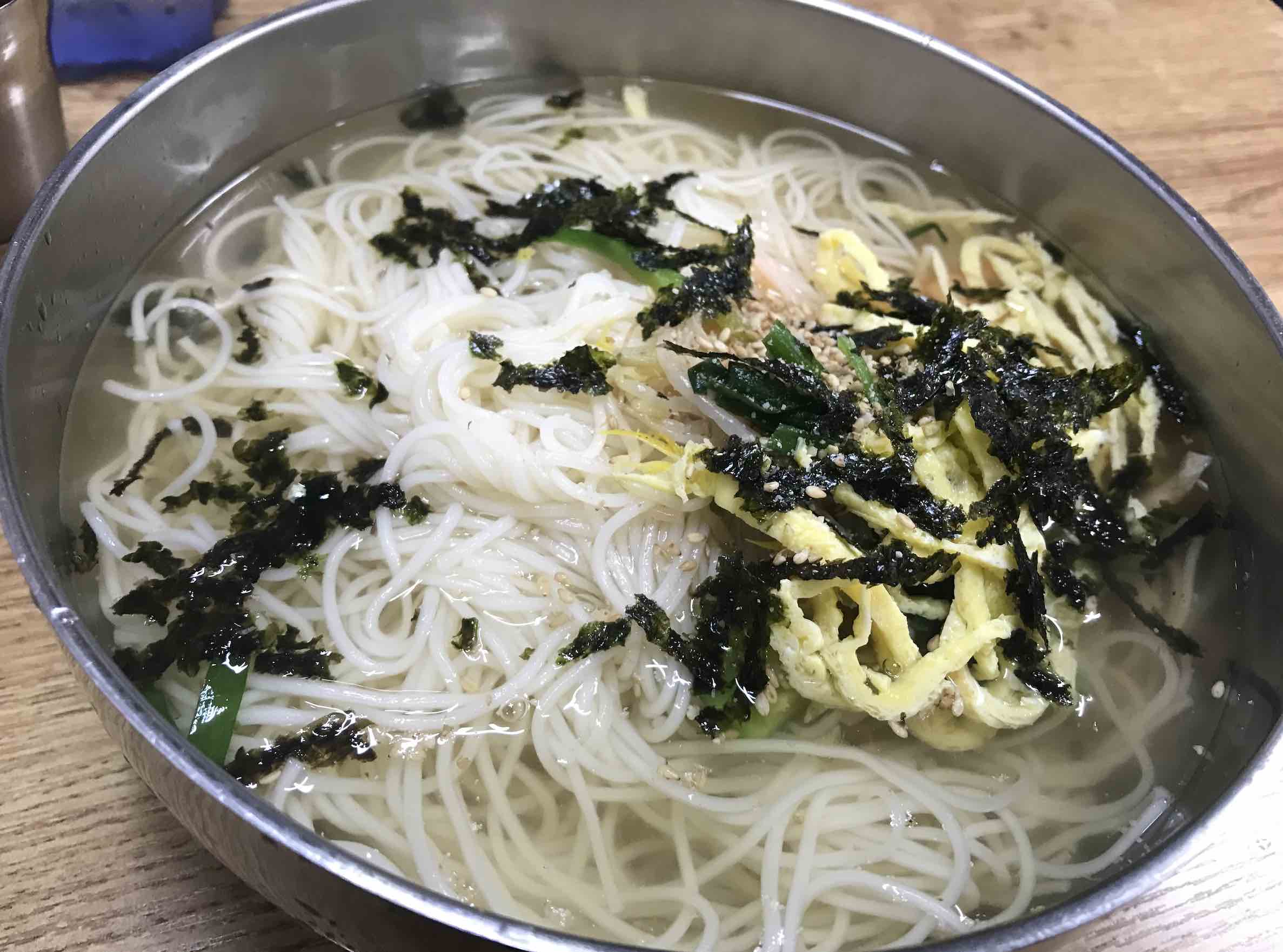 simple noodle dish in Korea