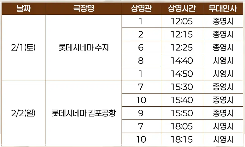 검은수녀들-무대인사-일정-예매