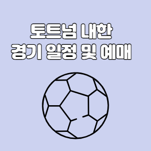 토트넘 내한 경기 예매 및 일정