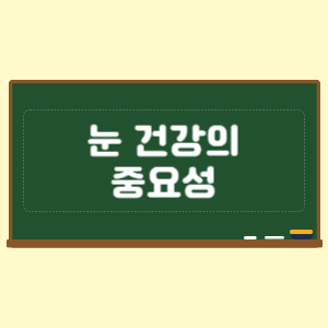 눈 건강을 지키는 생활 습관과 예방 방법