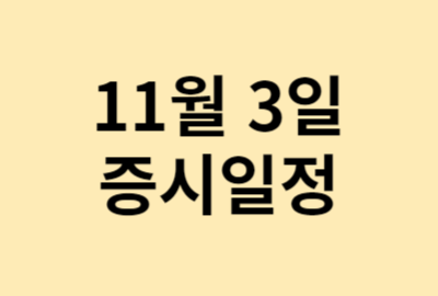 11월3일