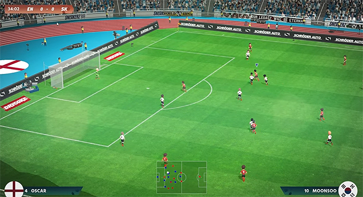 super-soccer-blast-게임-플레이-장면