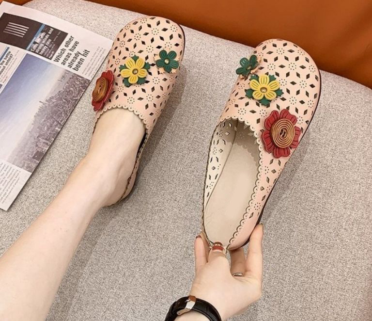  펀칭 플라워 오브제 2.5cm 슬리퍼