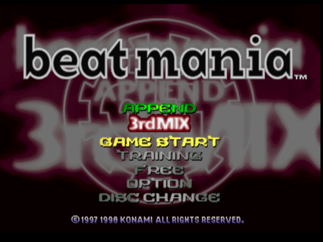 ビートマニアアペンド 3rdMIX (플레이 스테이션 - PS - PlayStation - プレイステーション) BIN 파일 다운로드