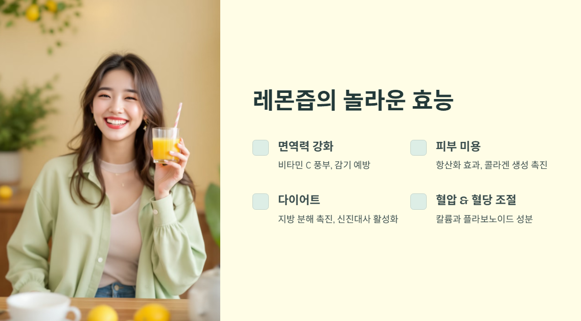 레몬즙 효능
