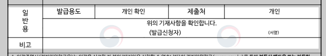 인감증명서 서명