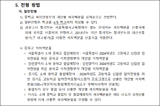 고명외식고등학교 이미지