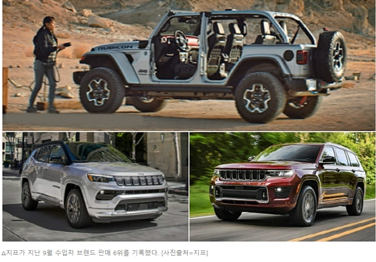한국에서 인기있는 실속있는 SUV는