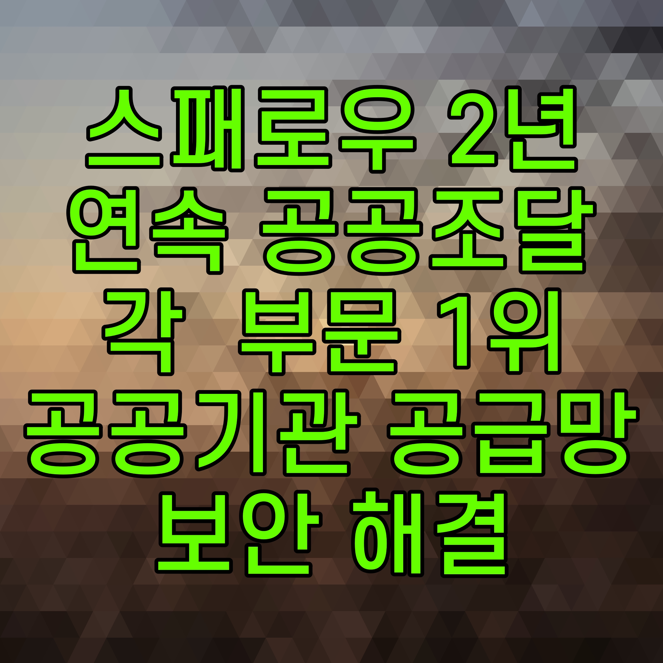  스패로우 2년 연속 공공조달 각 부문 1위 공공기관 공급망 보안 해결