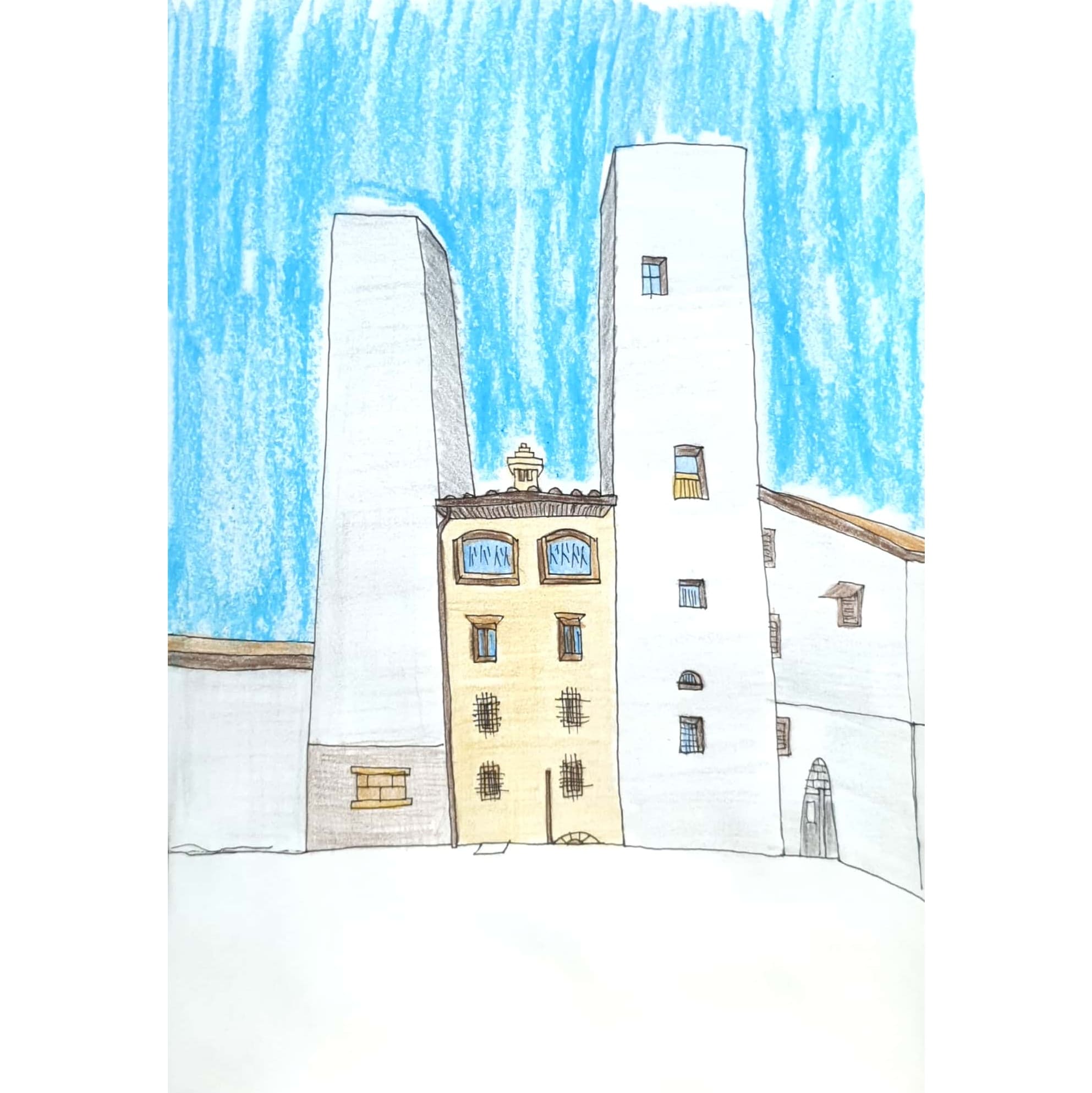  Street 거리 / 일러스트 그림 드로잉 / 풍경화 그리기