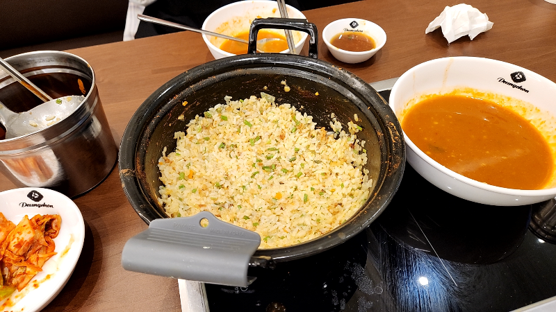 [화성 동탄 맛집] 등촌샤브칼국수 그랑파사쥬점 / 샤브샤브 전문점 - 볶음밥