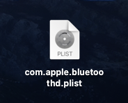 추출된 com.apple.bluetoothd.plist