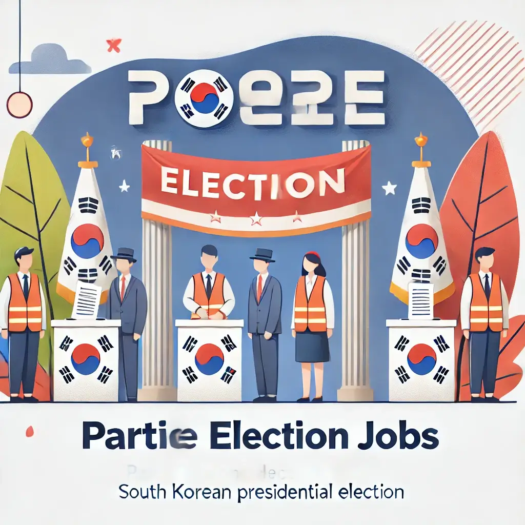 2025 대통령선거 알바 신청 방법! 최대 하루 13만원!?