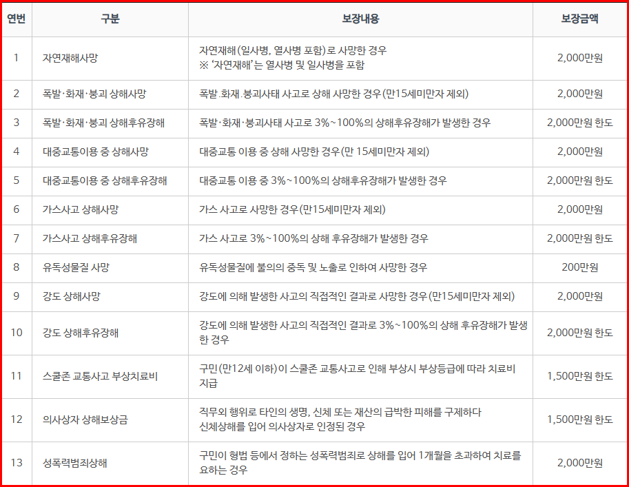 보장내용