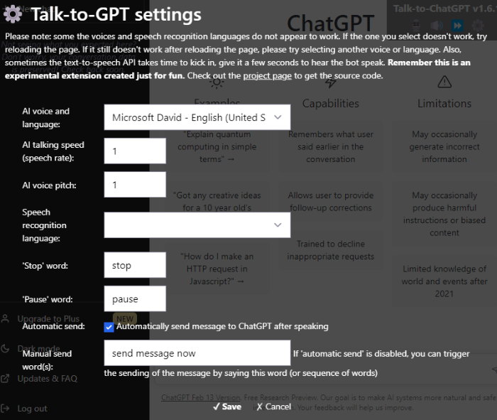 Talk-to-ChatGPT-settings