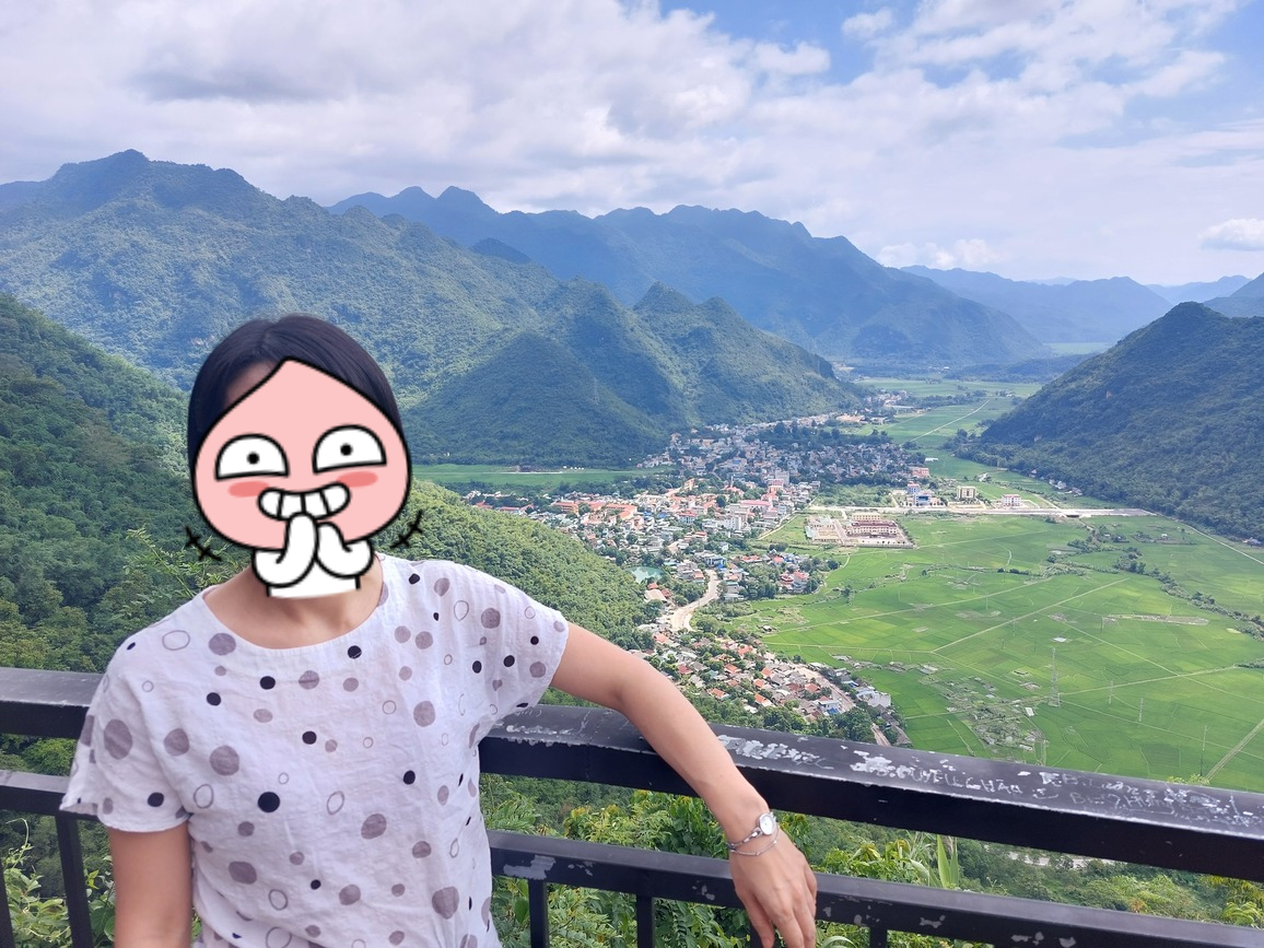 Deo Da Trang에서 내려다 보이는 풍경
