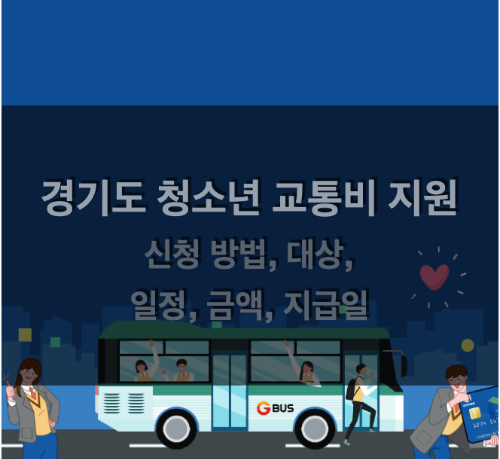 2023 경기도 청소년 교통비 지원사업: 신청 방법부터 지급일까지 총정리! 경기도 청소년 교통비 지원사업 썸네일 이미지