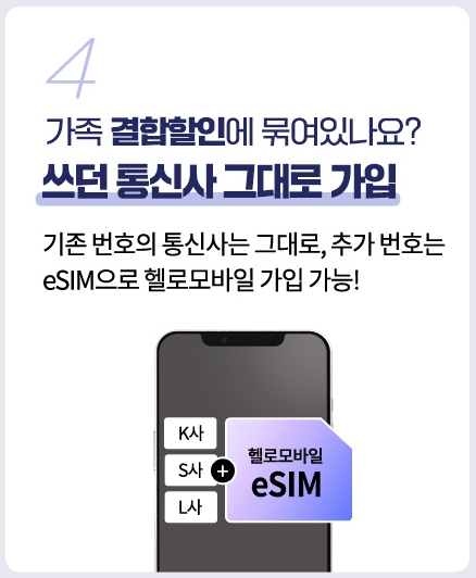 eSIM 헬로모바일 가입하기